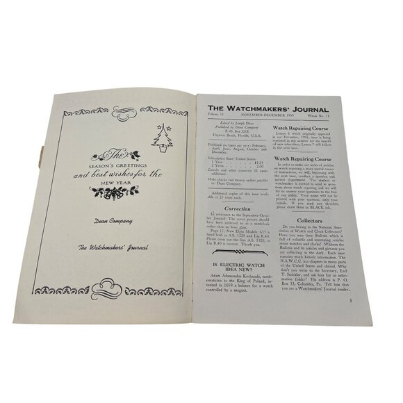 Vintage Watchmakers Journal 1959 September-October & November-December Issues - Picture 7 of 9